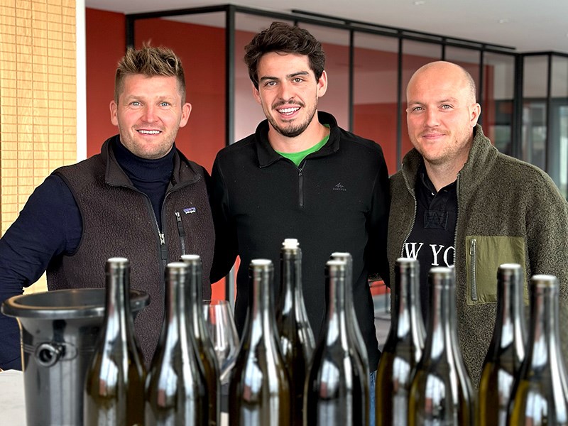 RareWine CEO, Mads Jensen, Antonin Pillot & RareWine Head of Purchasing Emil Ledet